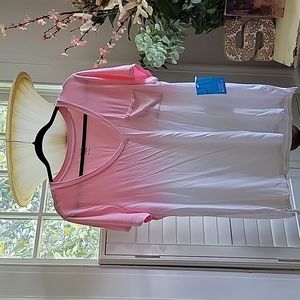 Pink & white t-shirt